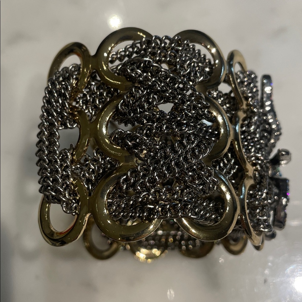 Betsey Johnson Blue and Purple Crystal Spider Bracelet - Picture 8 of 8